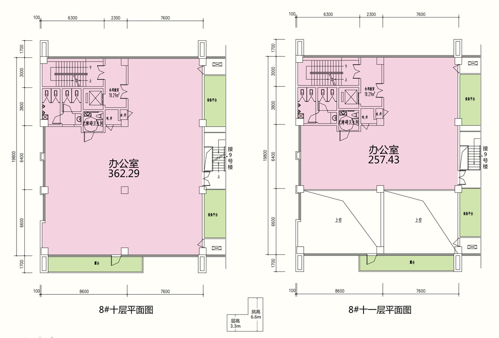 嘉阳科技广场 8~9号楼平面图